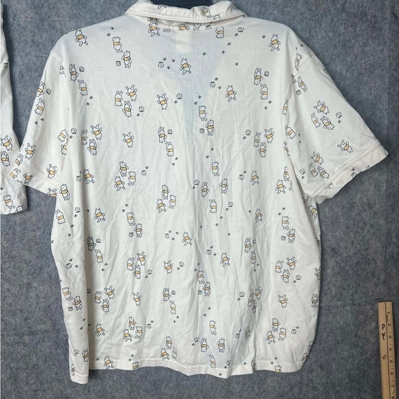 Disney Collection Woman Large Winnie the Pooh White Pajama Set - Picture 5 of 11